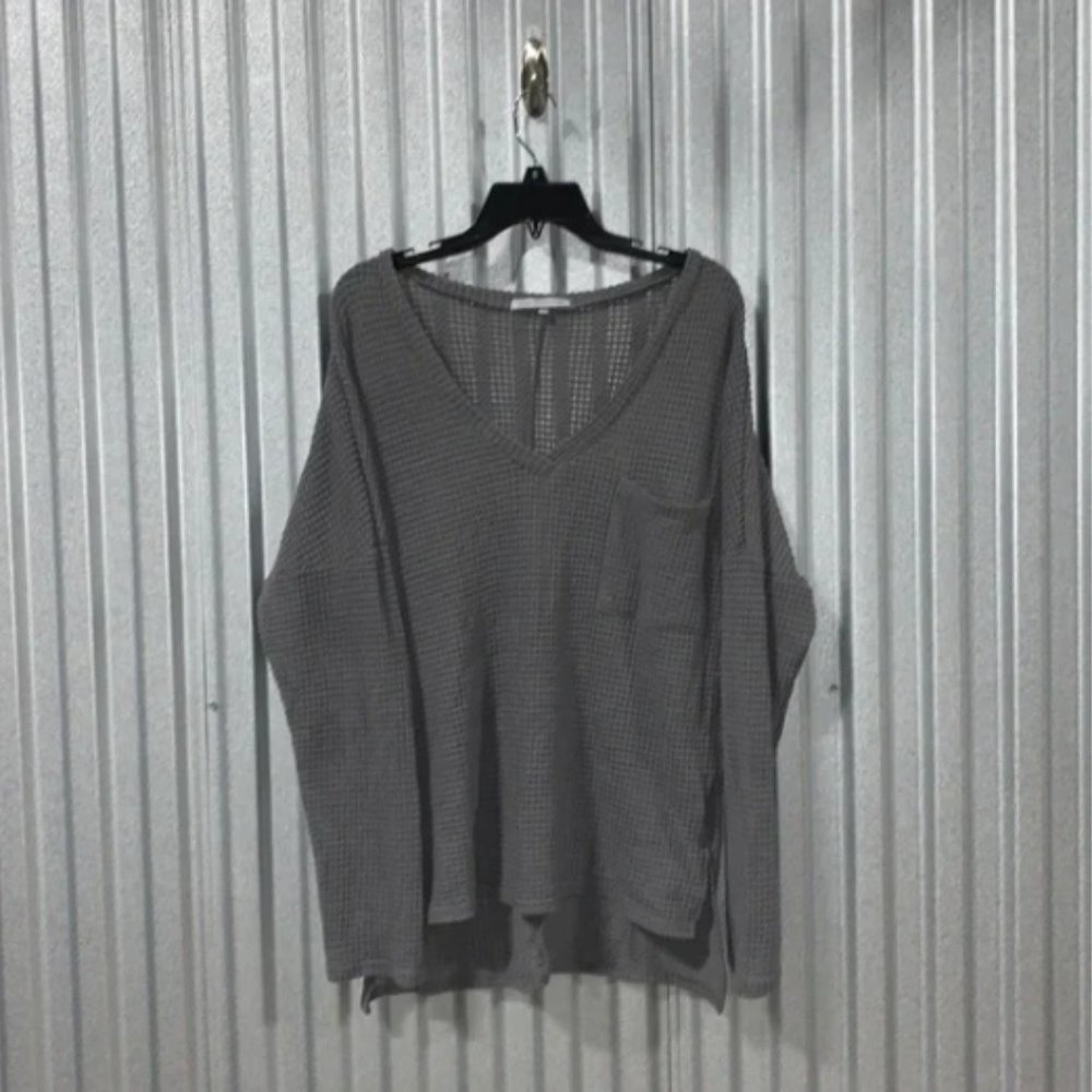 Sheer Sweater with Pocket